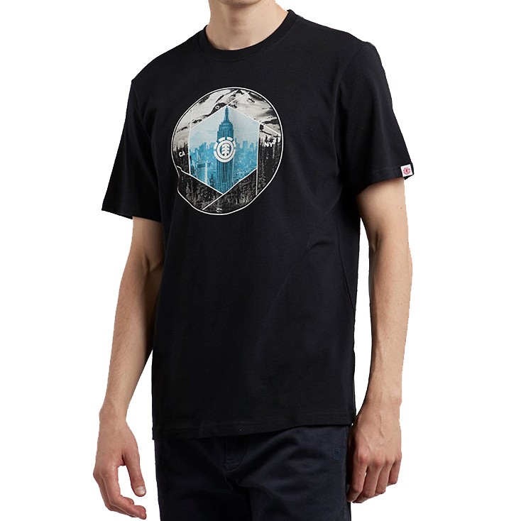 Футболка мужская ELEMENT Boroughs Ss Flint Black фото 2