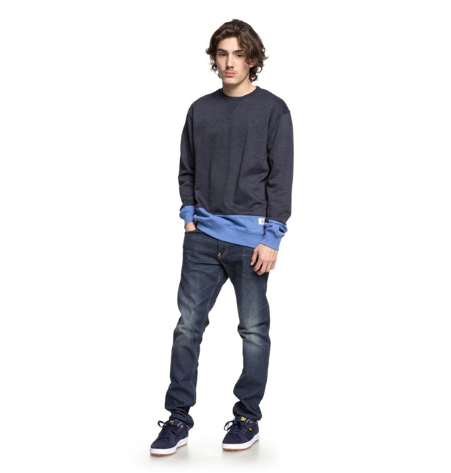 Джемпер мужской DC SHOES Rebel Lo Block M Dark Indigo фото 2