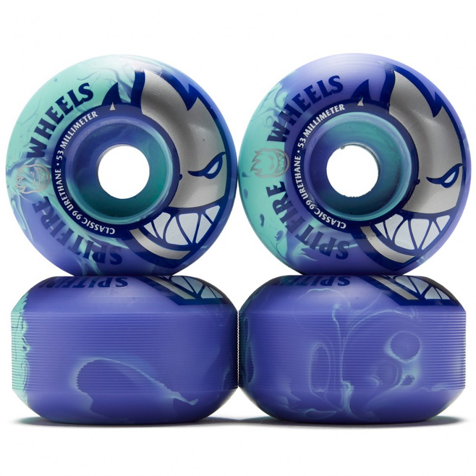 Колеса для скейтборда SPITFIRE Whl Bh Swl Teal/Purple 53MM 99A фото 2