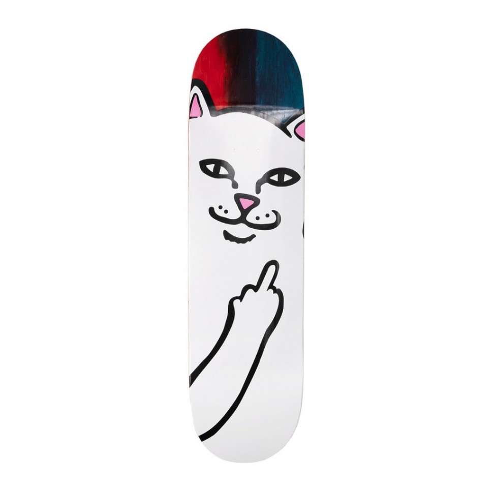 фото Дека для скейтборда ripndip lord nermal deck red/blue 8 дюйм