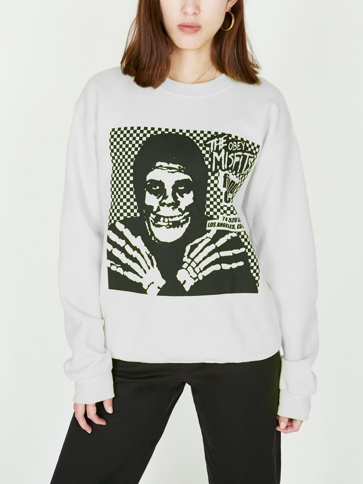 Свитшот женский OBEYxMISFITS Misfits Fiend Club Halloween White