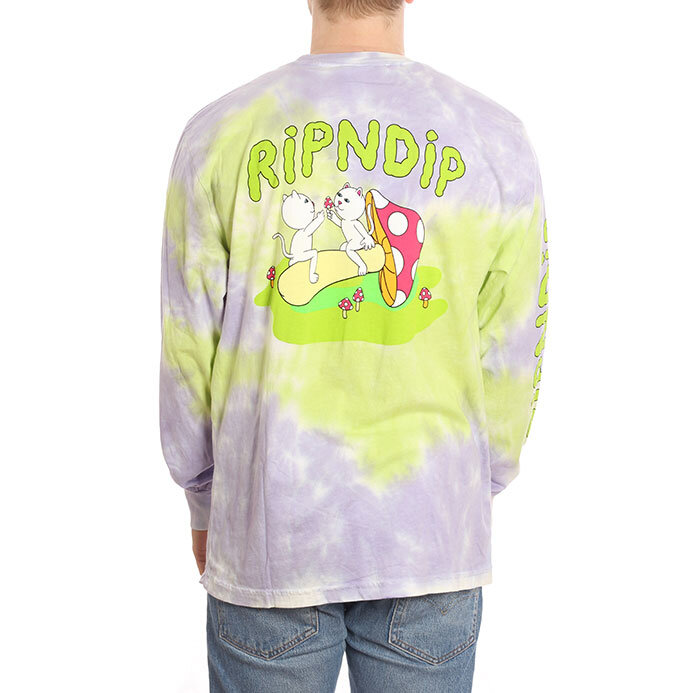 фото Лонгслив ripndip sharing is caring ls neon / lavender dye 2021