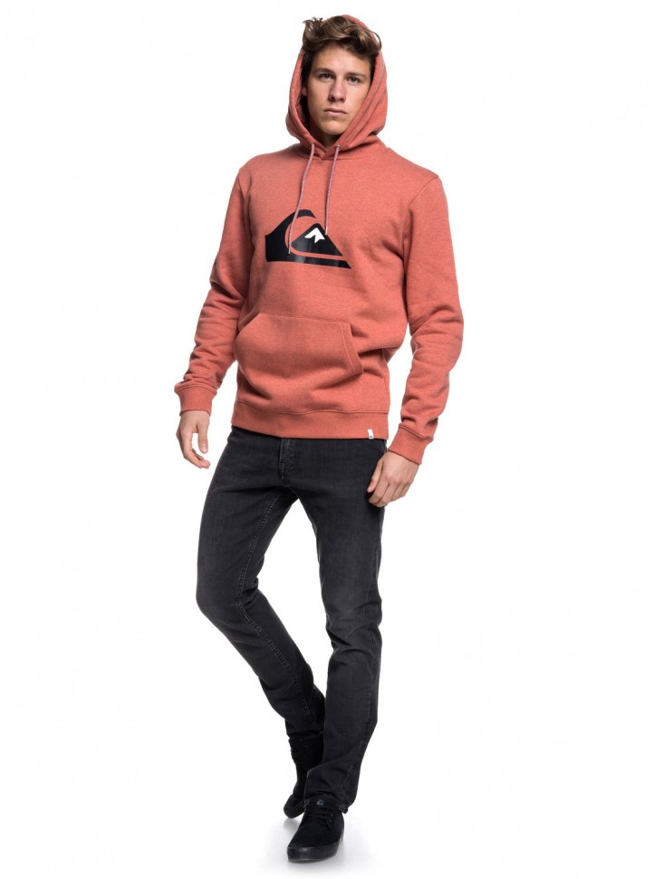 Джемпер QUIKSILVER Big Logo Hood M Barn Red Heather фото 2