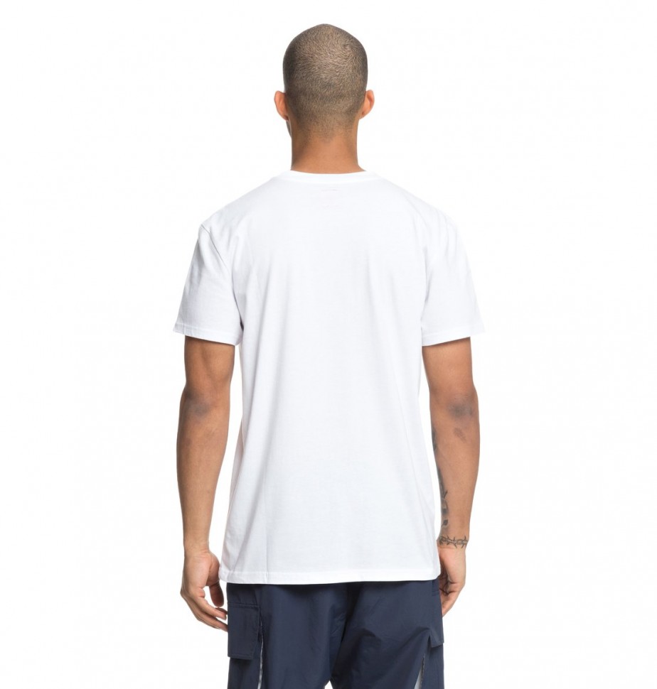 Футболка DC SHOES Player Seven Ss M Snow White фото 5