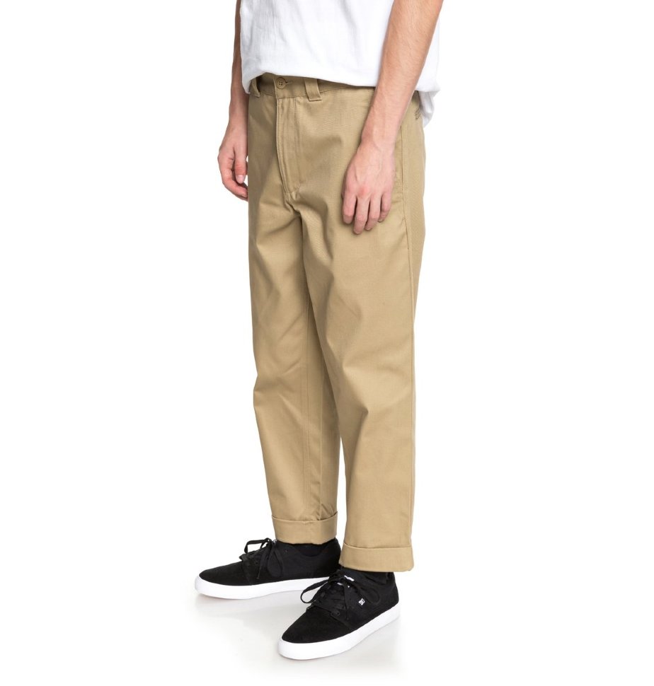 Брюки мужские DC SHOES Rolled On Chino M Khaki фото 2