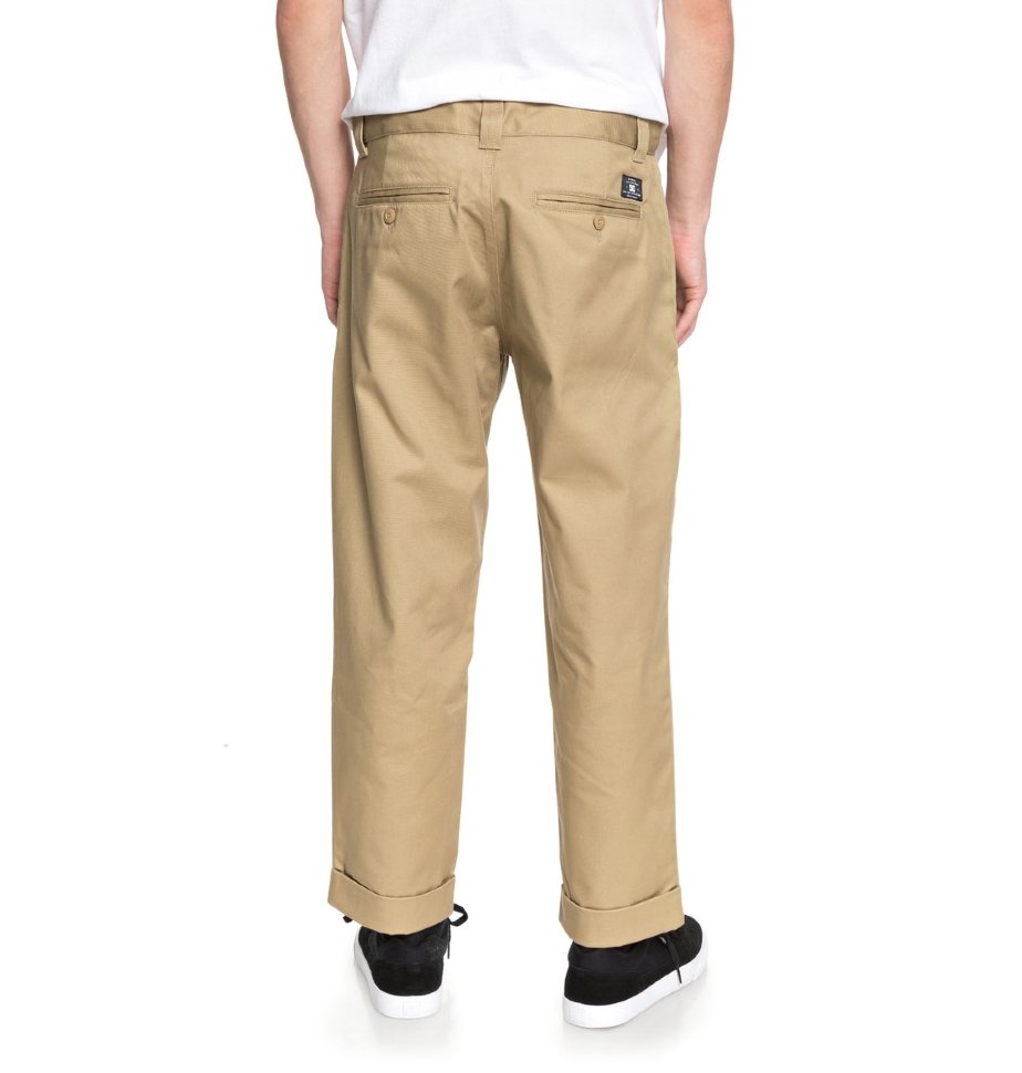 Брюки мужские DC SHOES Rolled On Chino M Khaki фото 4