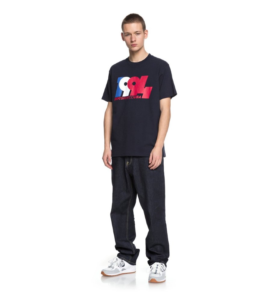 Футболка мужская DC SHOES Graduate In 94 M Dark Indigo фото 2