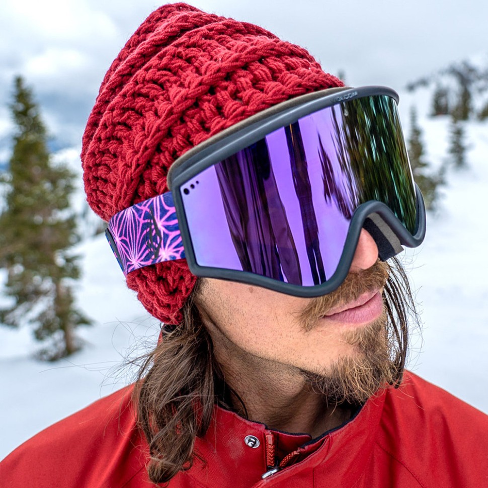 фото Маска горнолыжная volcom footprints mike ravelson purple chrome 2024