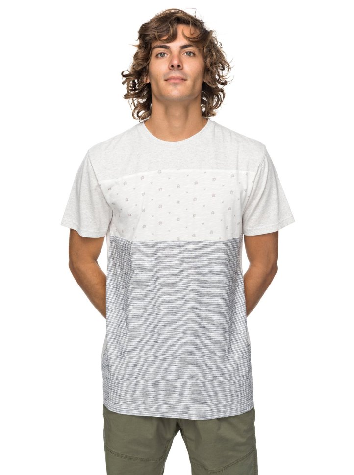 Футболка мужская QUIKSILVER Castlecrew M Snow White Heather