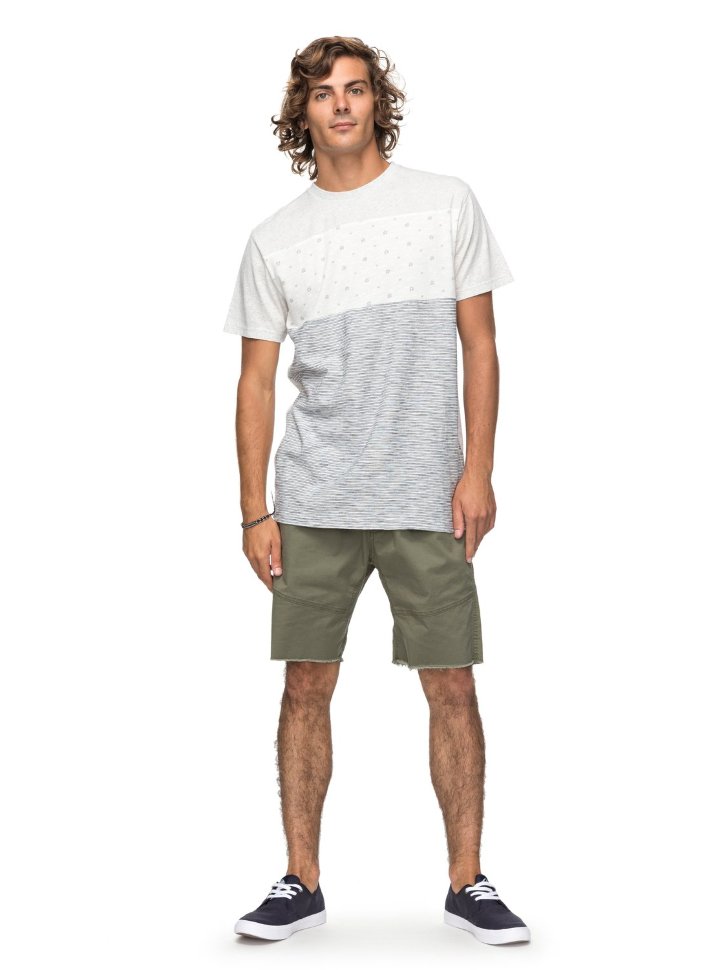 Футболка мужская QUIKSILVER Castlecrew M Snow White Heather фото 2