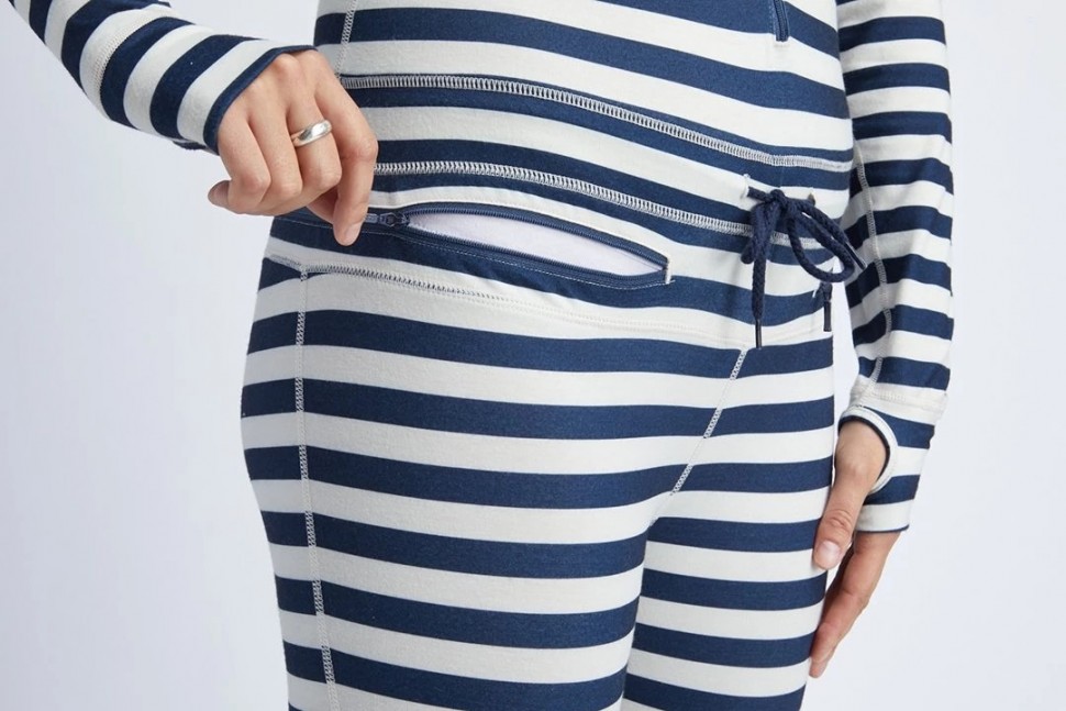 Термокомбинезон женский AIRBLASTER Wms Hoodless Ninja Suit Vintage Navy Stripe 2020 фото 3