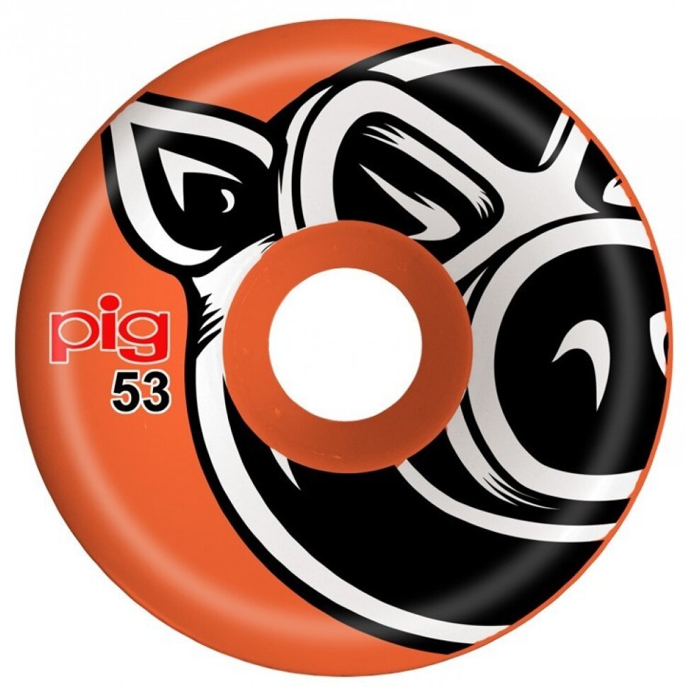 фото Колеса для скейтборда pig head orange 53 mm 101a 2020