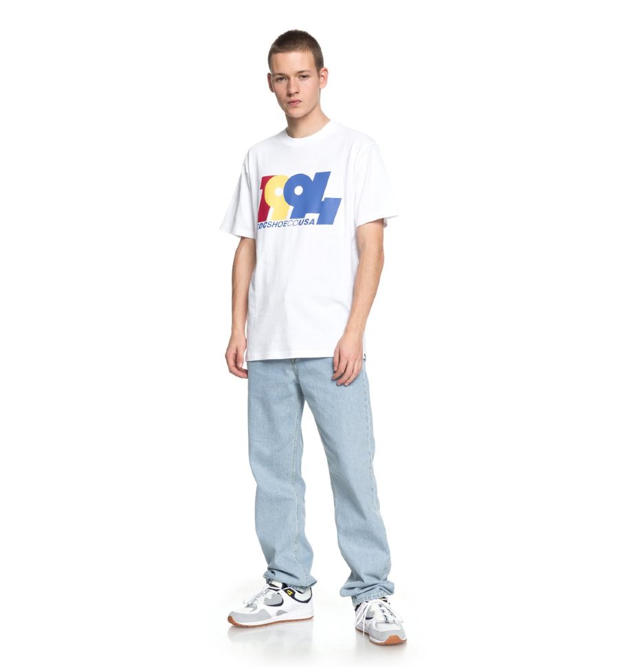 Футболка мужская DC SHOES Graduate In 94 M Snow White фото 2