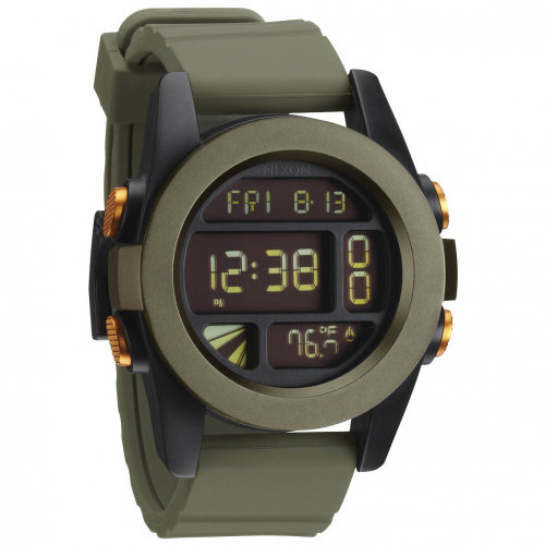 Часы NIXON Unit A/S Surplus/Black/Orange Ano