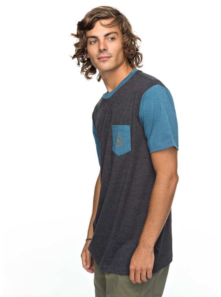 Футболка мужская QUIKSILVER Baysicpocket M Dark Grey Heather