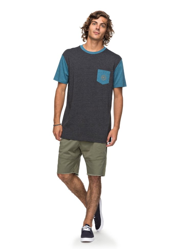 Футболка мужская QUIKSILVER Baysicpocket M Dark Grey Heather фото 2