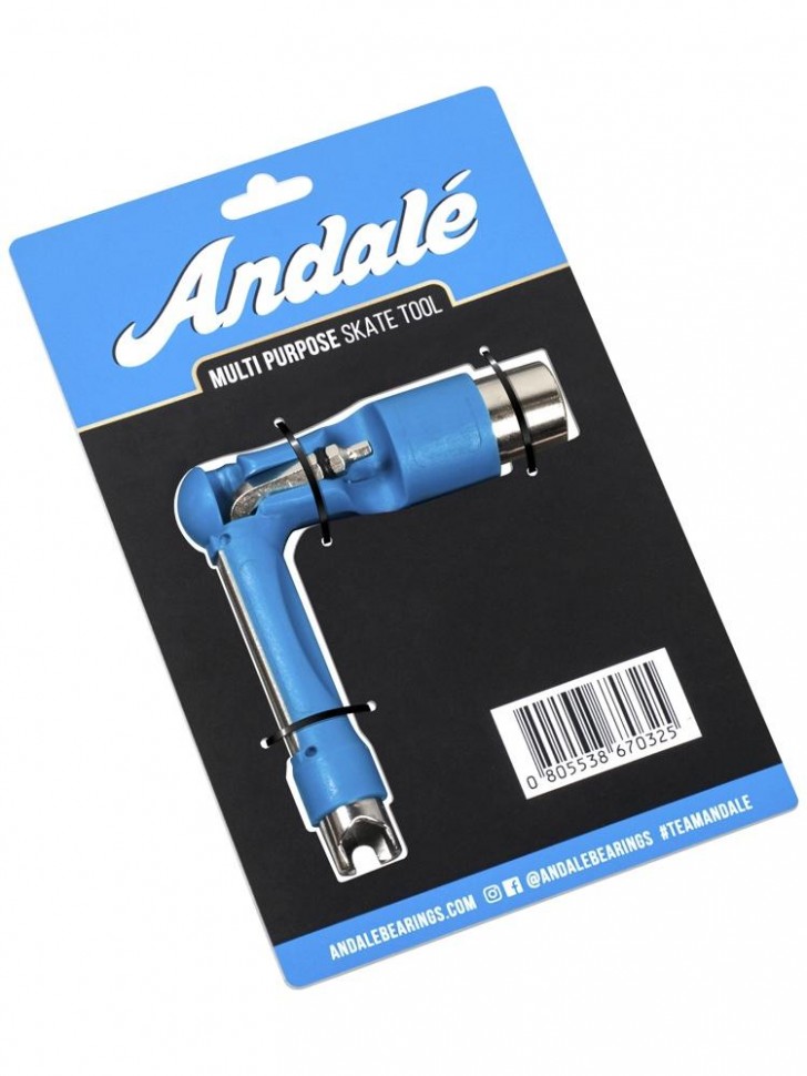 Ключ для скейтборда ANDALE All Purpose Tool Blue 2021 фото 2