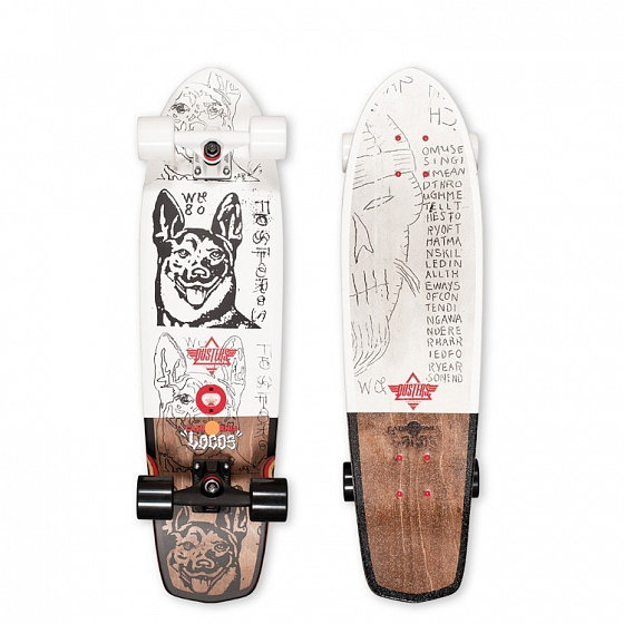 Лонгборд DUSTERS Locos Wong Cruiser White