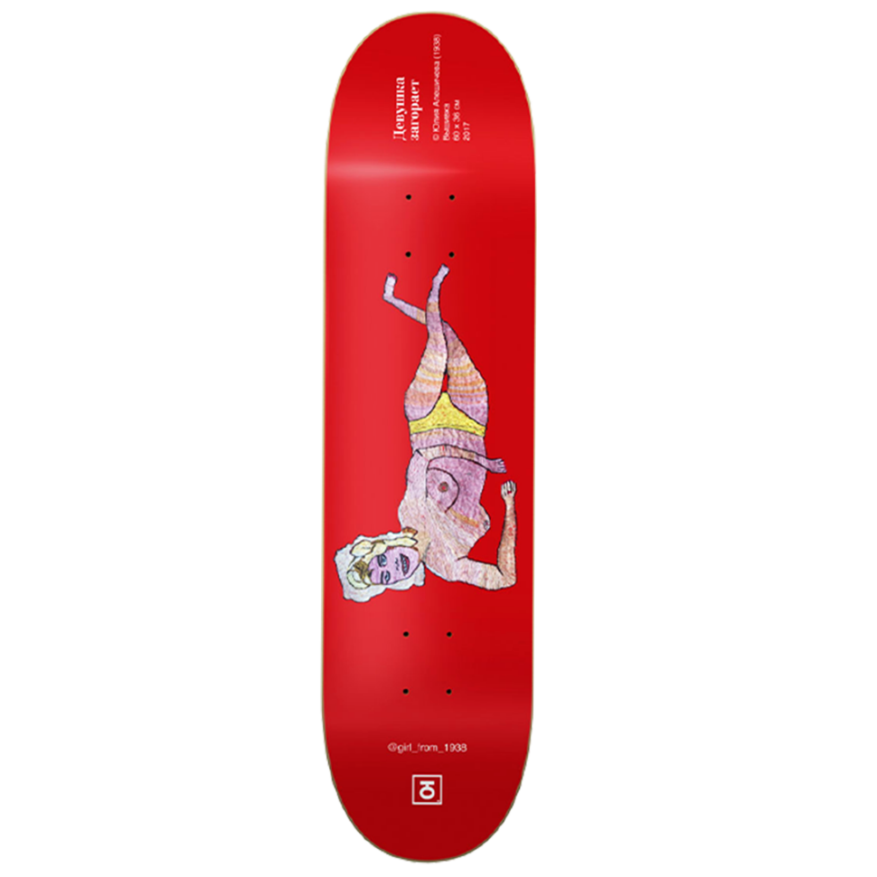 фото Дека для скейтборда юнион 1938 girl 8.5 дюймов красный 2021