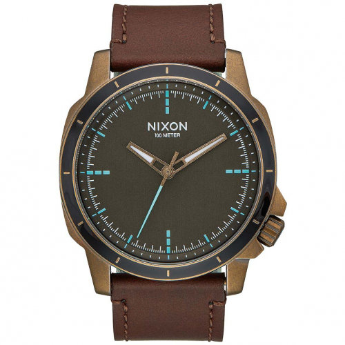 Часы NIXON Ranger Ops Leather A/S Brass/Brown