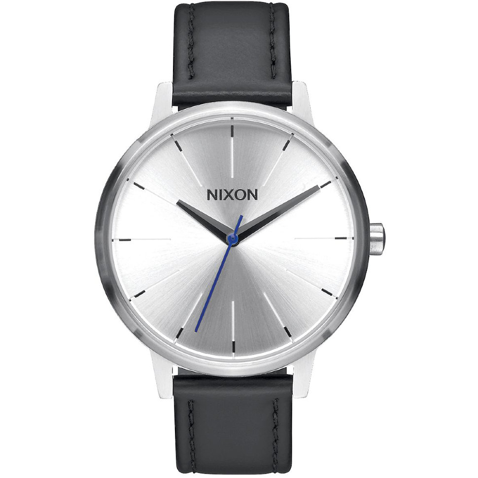 Часы NIXON Kensington Leather A/S Silver/Black/Blue