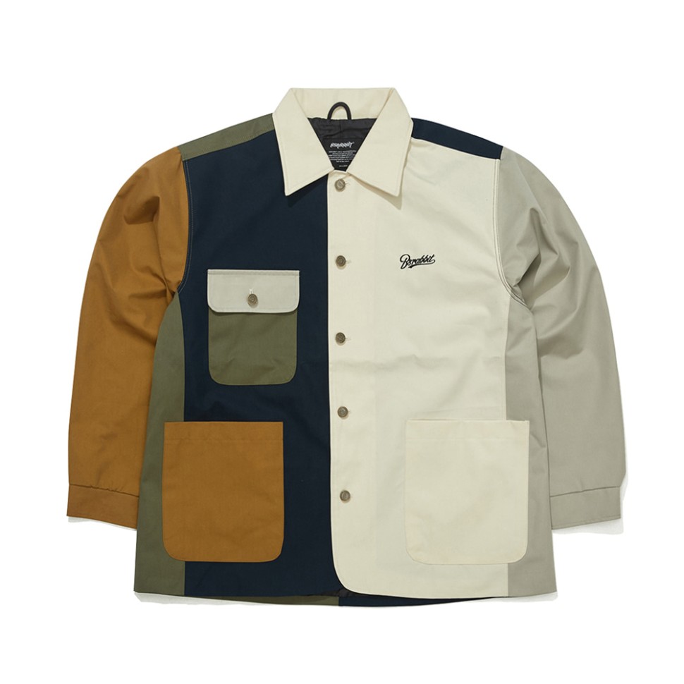 фото Рубашка bsrabbit logo collar cotton basic jacket mix 2023