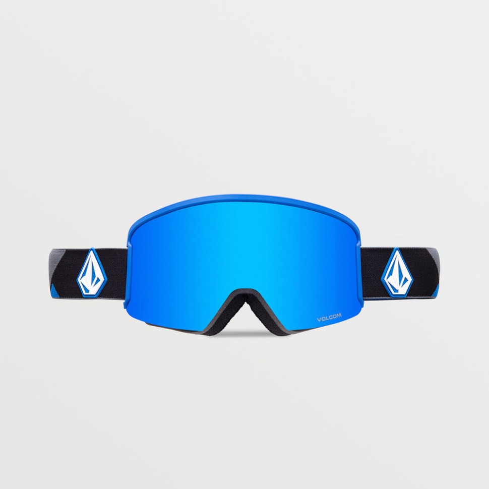 фото Маска горнолыжная volcom garden blue/dark grey blue chrome 2024