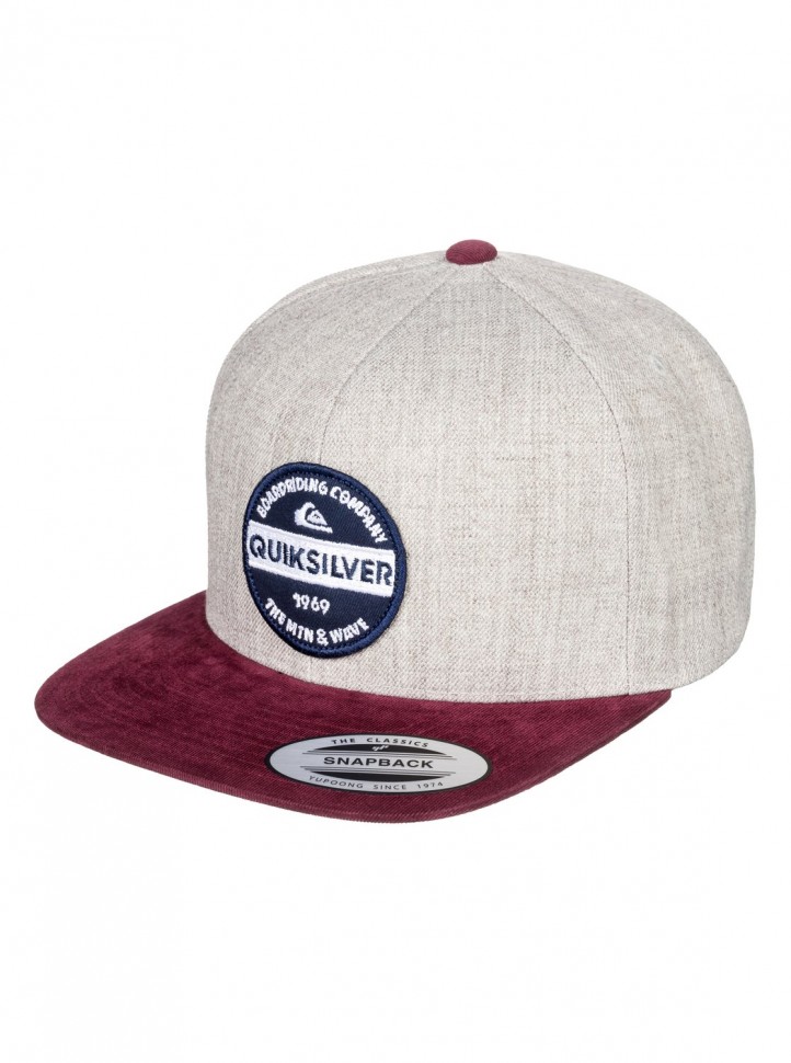 Кепка-бейсболка QUIKSILVER Firm Chowder Medium Grey Heather