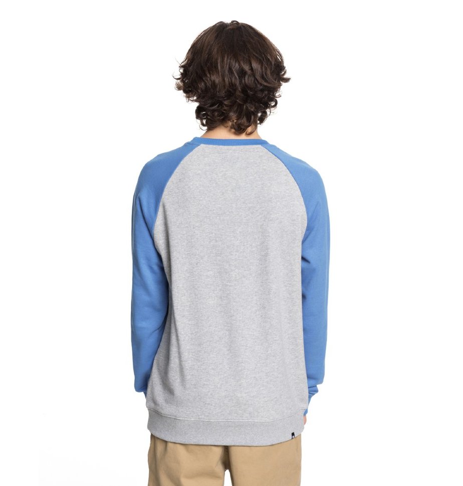 Джемпер мужской DC SHOES Rebuilt Crew Ra M Campanula/ Grey Heather фото 3