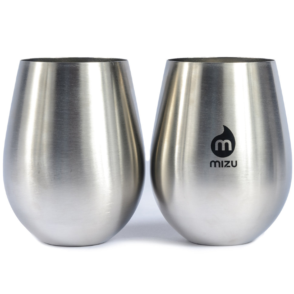 Бокал MIZU Mizu Wine Cup Set (2) A/S Stainless W Black Print