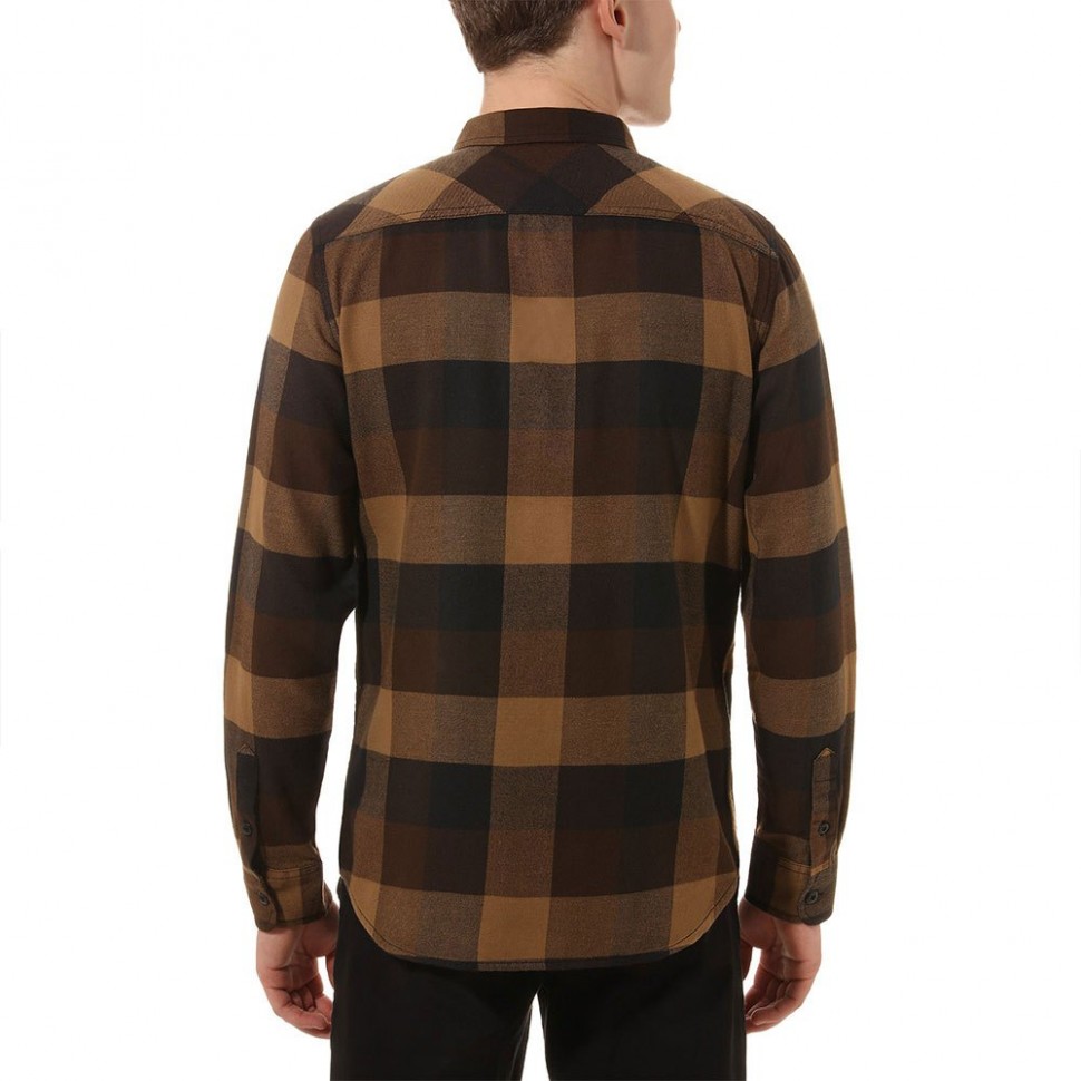 Рубашка мужская VANS Mn Box Flannel Black/Dirt фото 2
