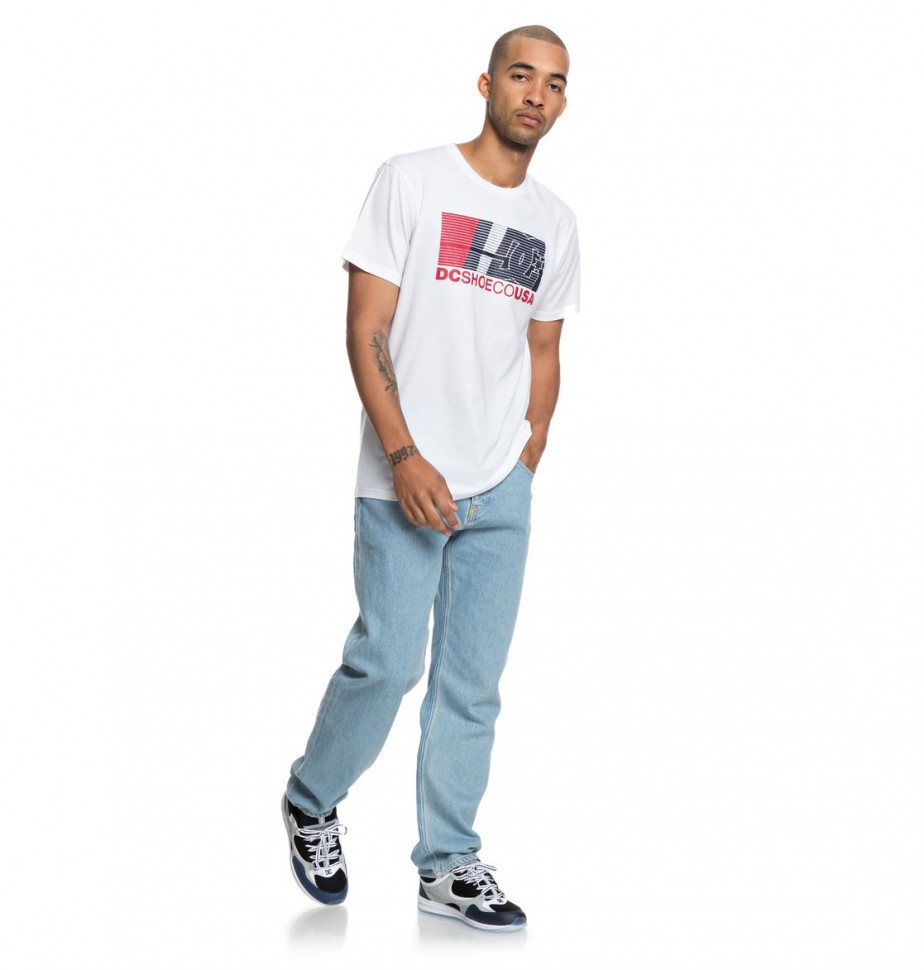 Футболка DC SHOES High Value Ss M Snow White фото 3