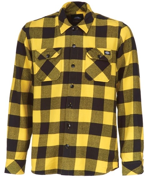 Рубашка DICKIES Sacramento Relaxed Long Sleeve Shirt Yellow 2020 фото 3