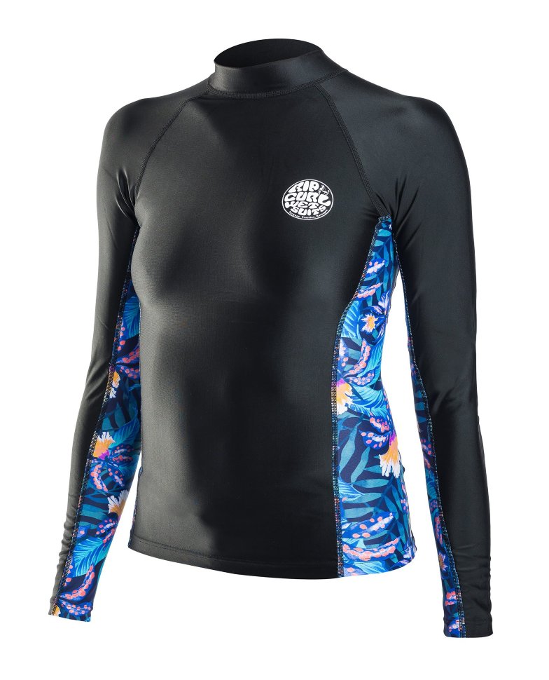 Гидромайка RIP CURL Womens All Over L/Sl Black