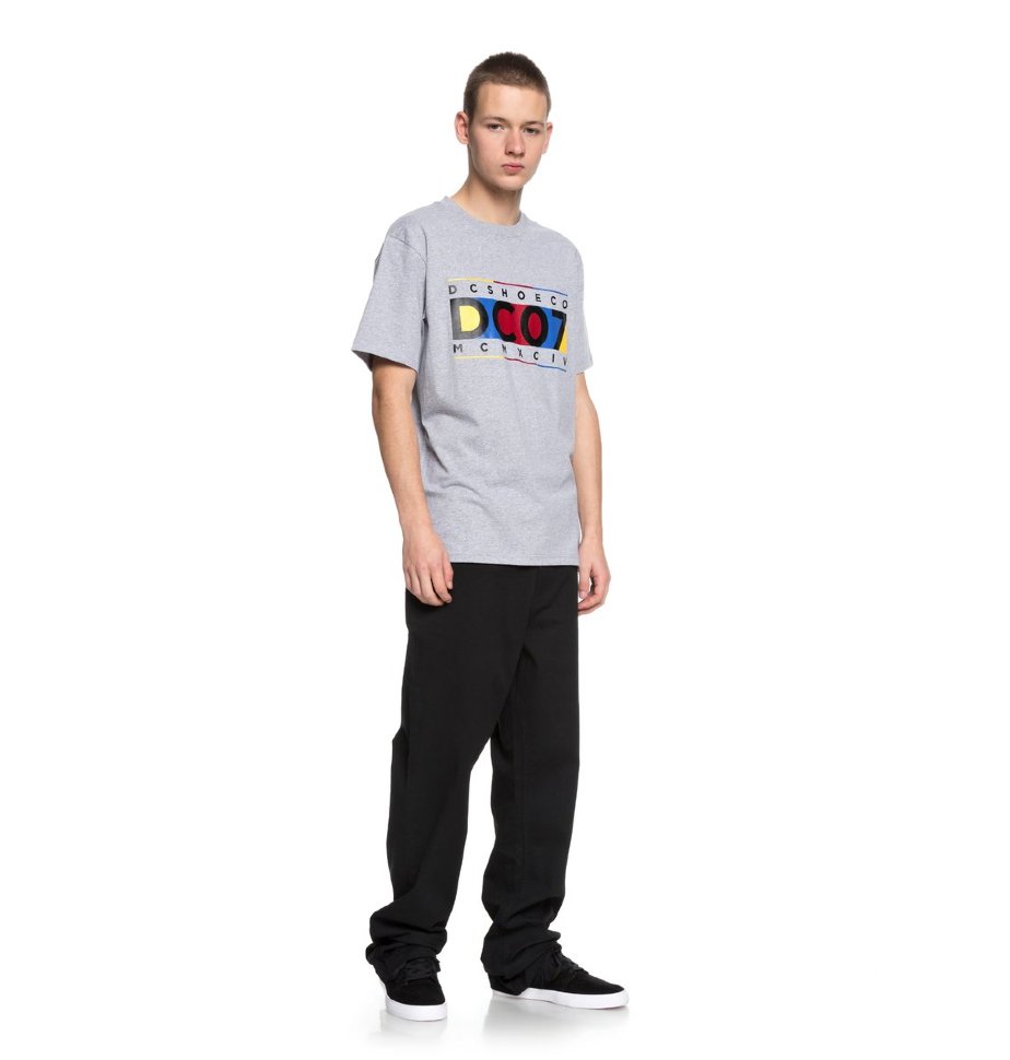 Футболка мужская DC SHOES Knuckle In A Ro M Grey Heather фото 2