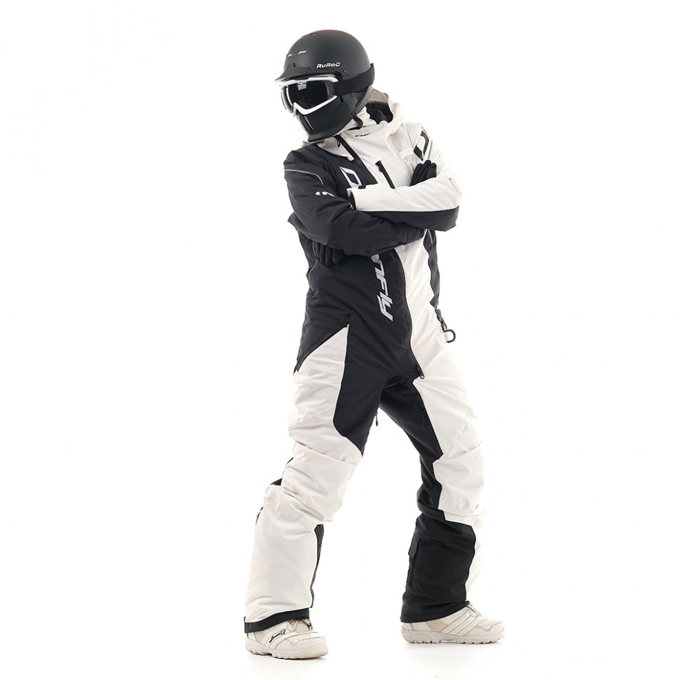 Комбинезон для сноуборда женский DRAGONFLY Ski Premium Woman Black&White фото 2