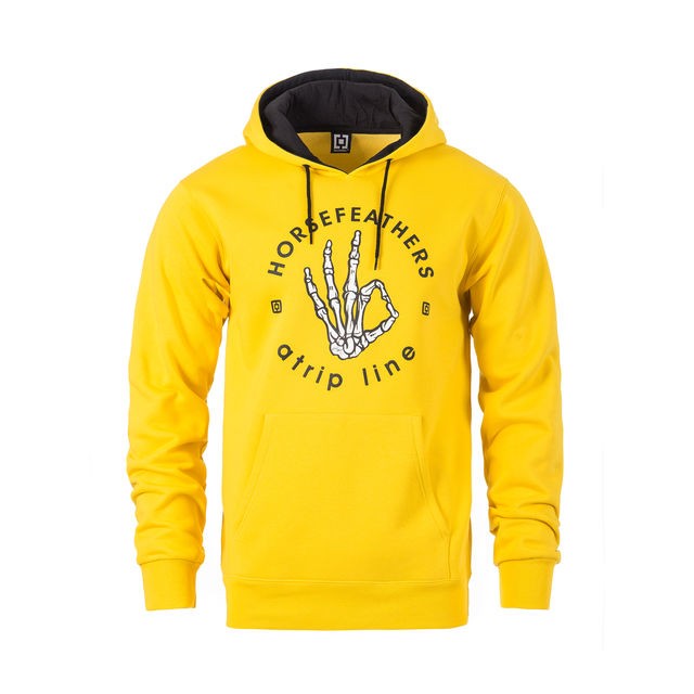 Флисовая толстовка HORSEFEATHERS Langley Atrip Sweatshirt Lemon фото 3