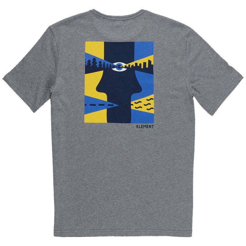 Футболка мужская ELEMENT About Face Ss Grey Heather фото 3