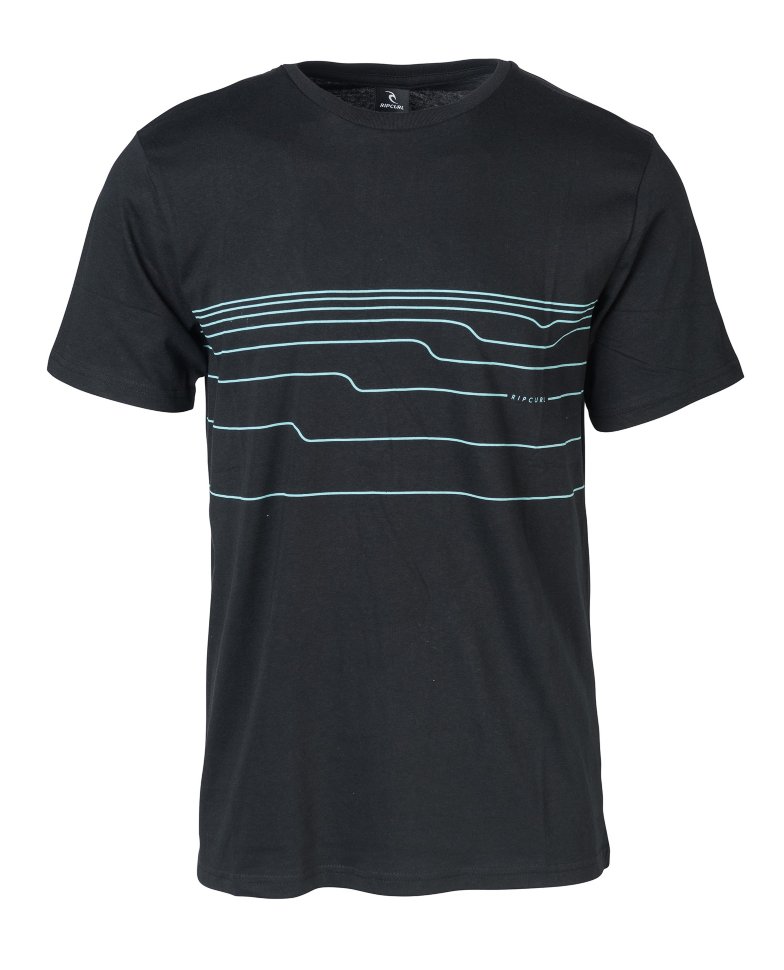 Футболка RIP CURL Distort Lines Tee Black