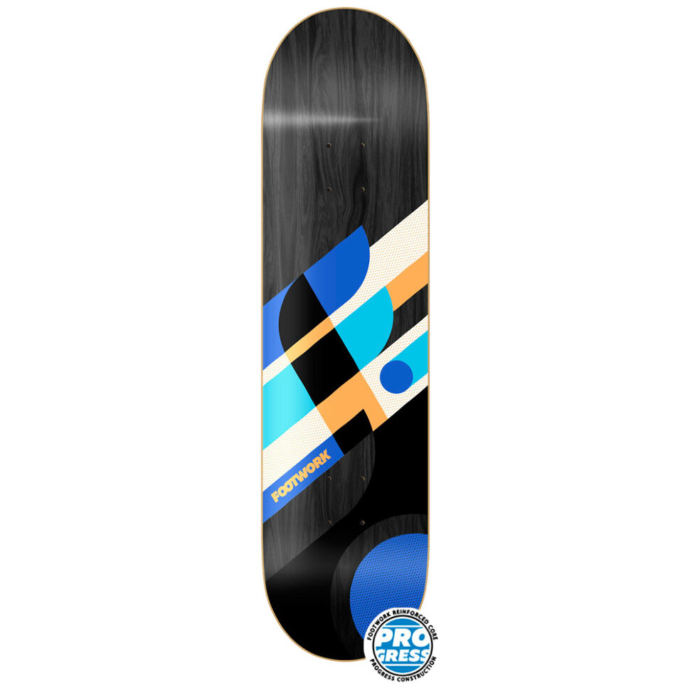 фото Дека для скейтборда footwork progress black wood 8.25 x 31.75 2021