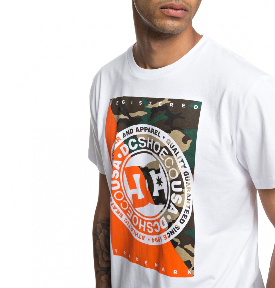 Футболка DC SHOES Warfare Ss M Snow White фото 3