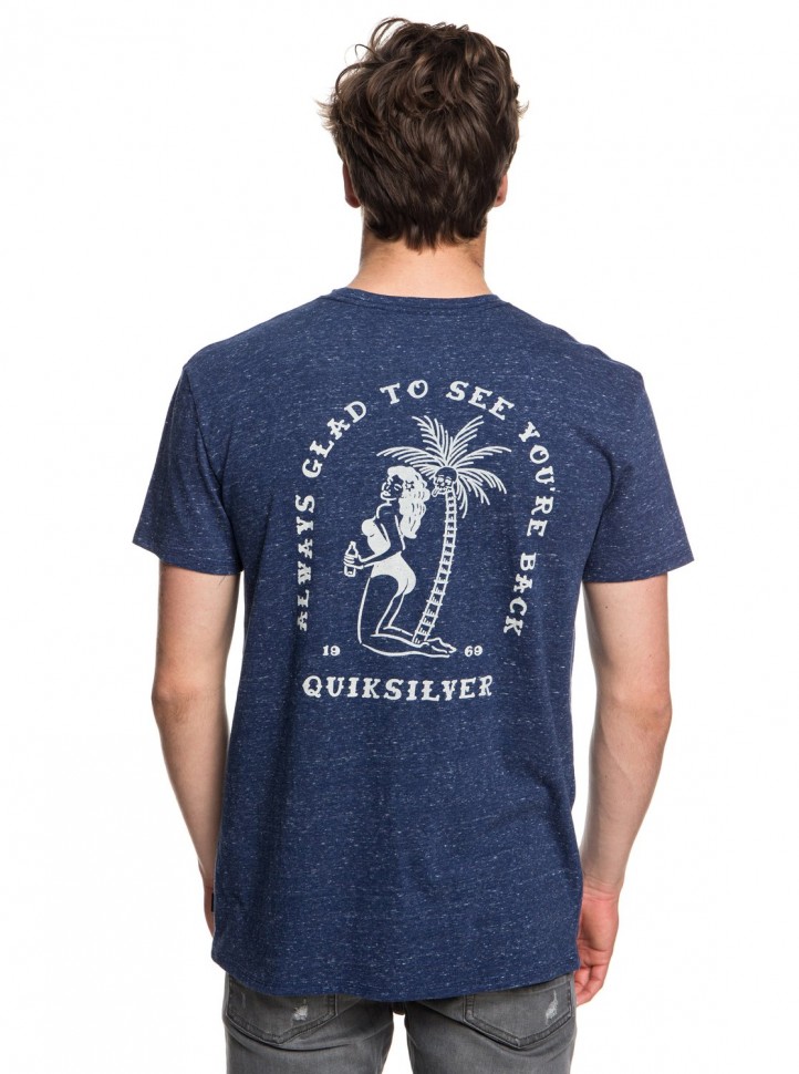 Футболка QUIKSILVER Gladyoureback M Medieval Blue Heather фото 3