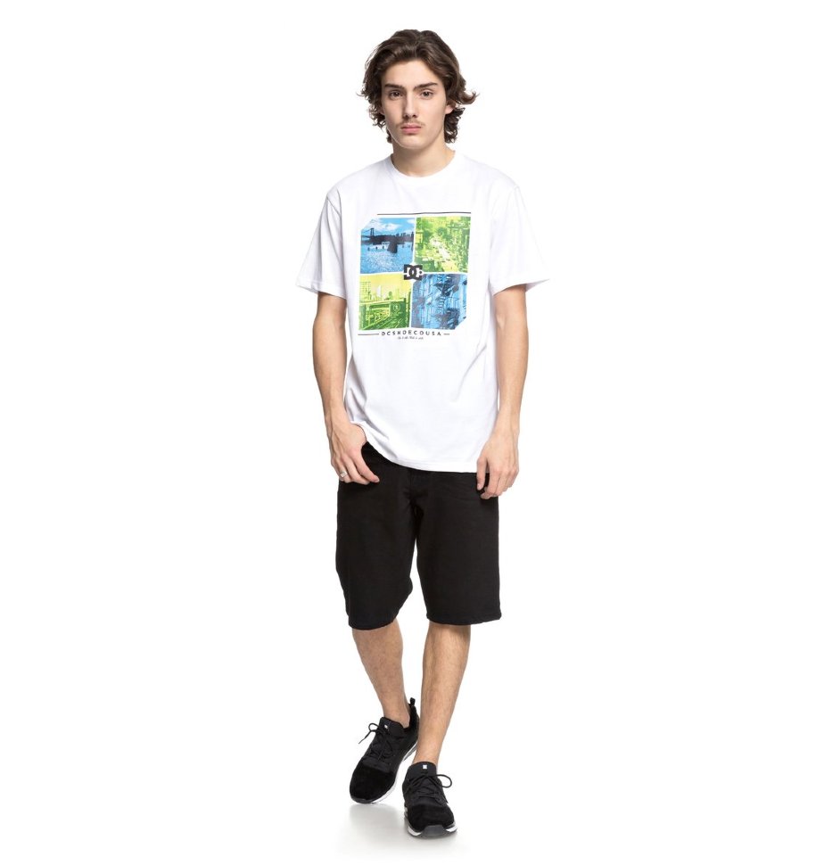 Футболка мужская DC SHOES City To State S M Snow White фото 2