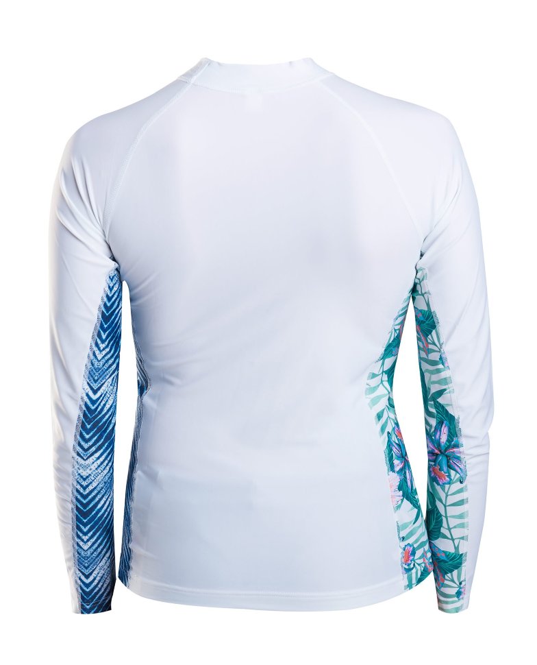 Гидромайка RIP CURL Womens All Over L/Sl White фото 3