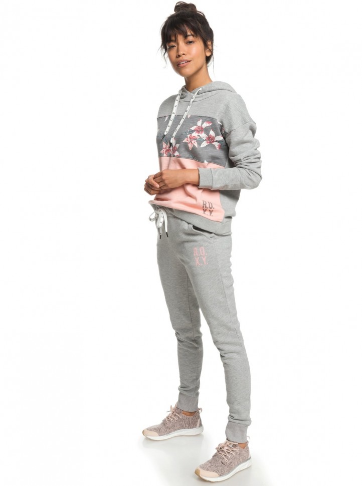 Джемпер ROXY Inside Cocoon F J Charcoal Heather Flower Field фото 4