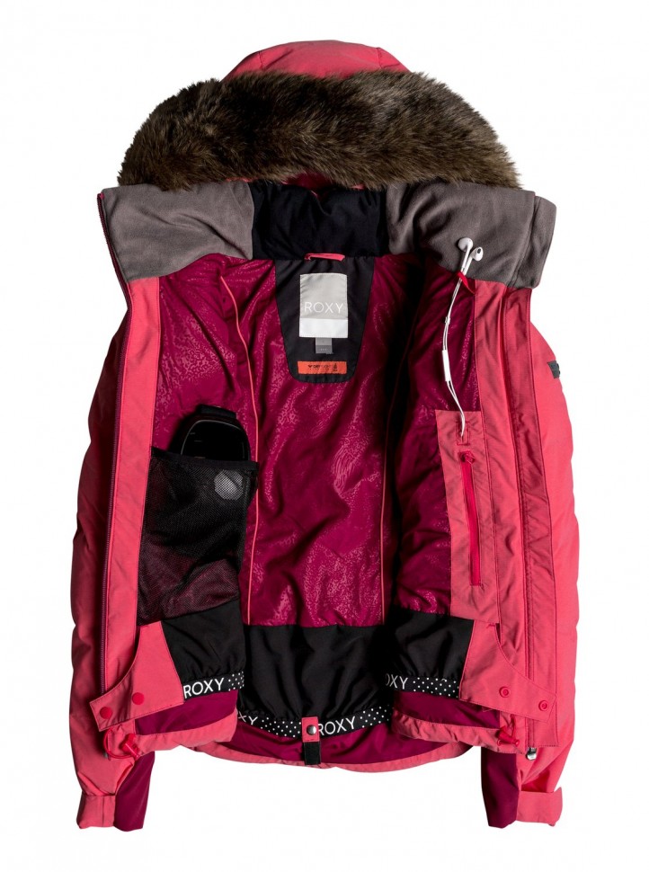 Куртка для сноуборда женская ROXY Snowstorm Jk J Teaberry фото 3