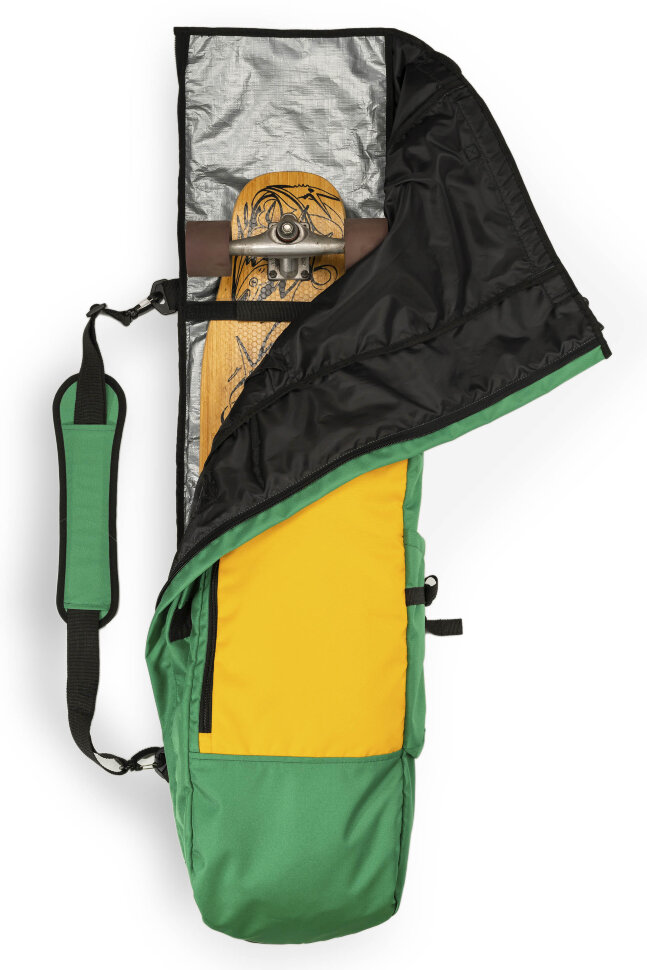 Чехол для лонгборда SUNHILL Long Pack Green/Yellow фото 6