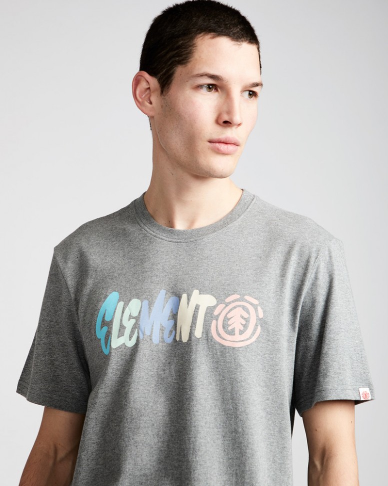 Футболка мужская ELEMENT Chimp Ss Grey Heather фото 2