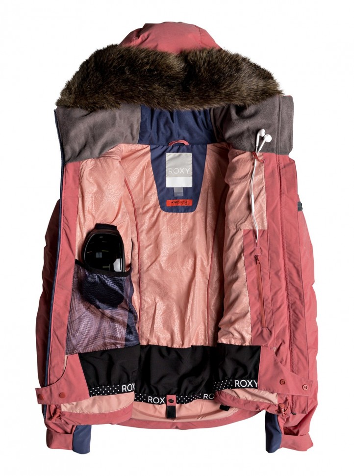 Куртка для сноуборда женская ROXY Snowstorm Jk J Dusty Cedar фото 3