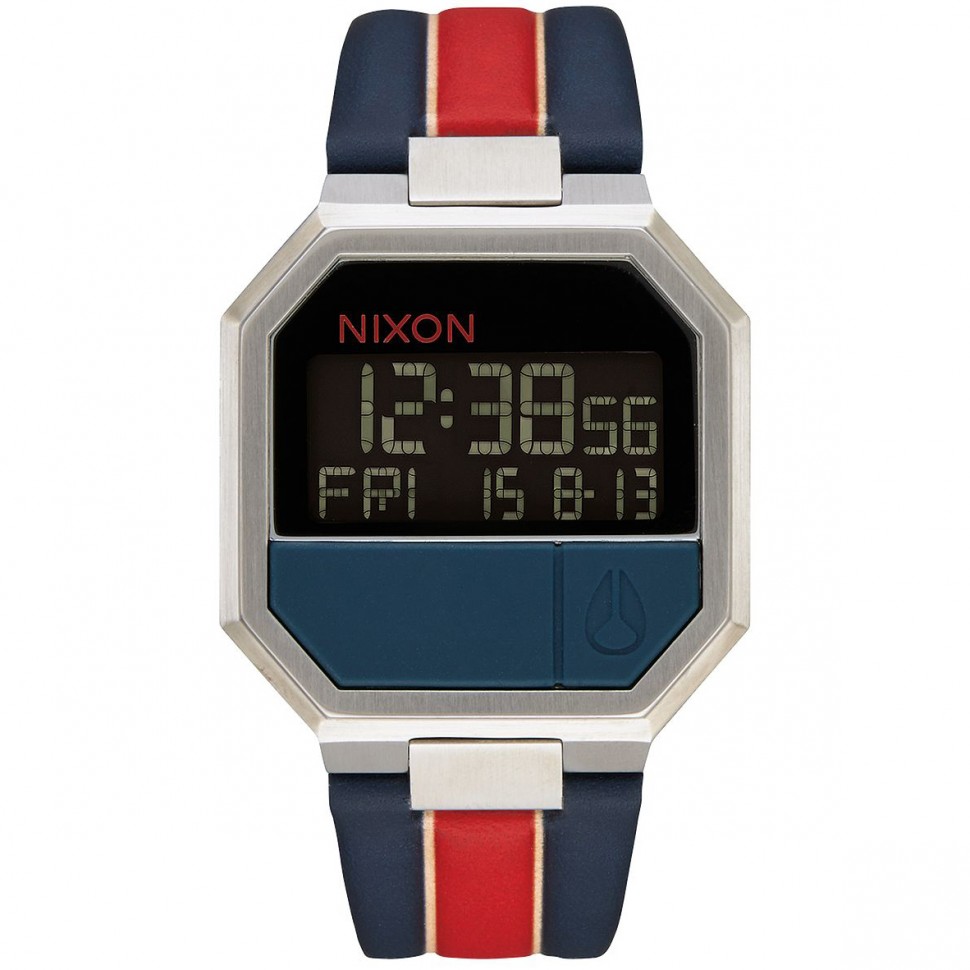 Часы NIXON Re-Run Leather A/S White/Stripes